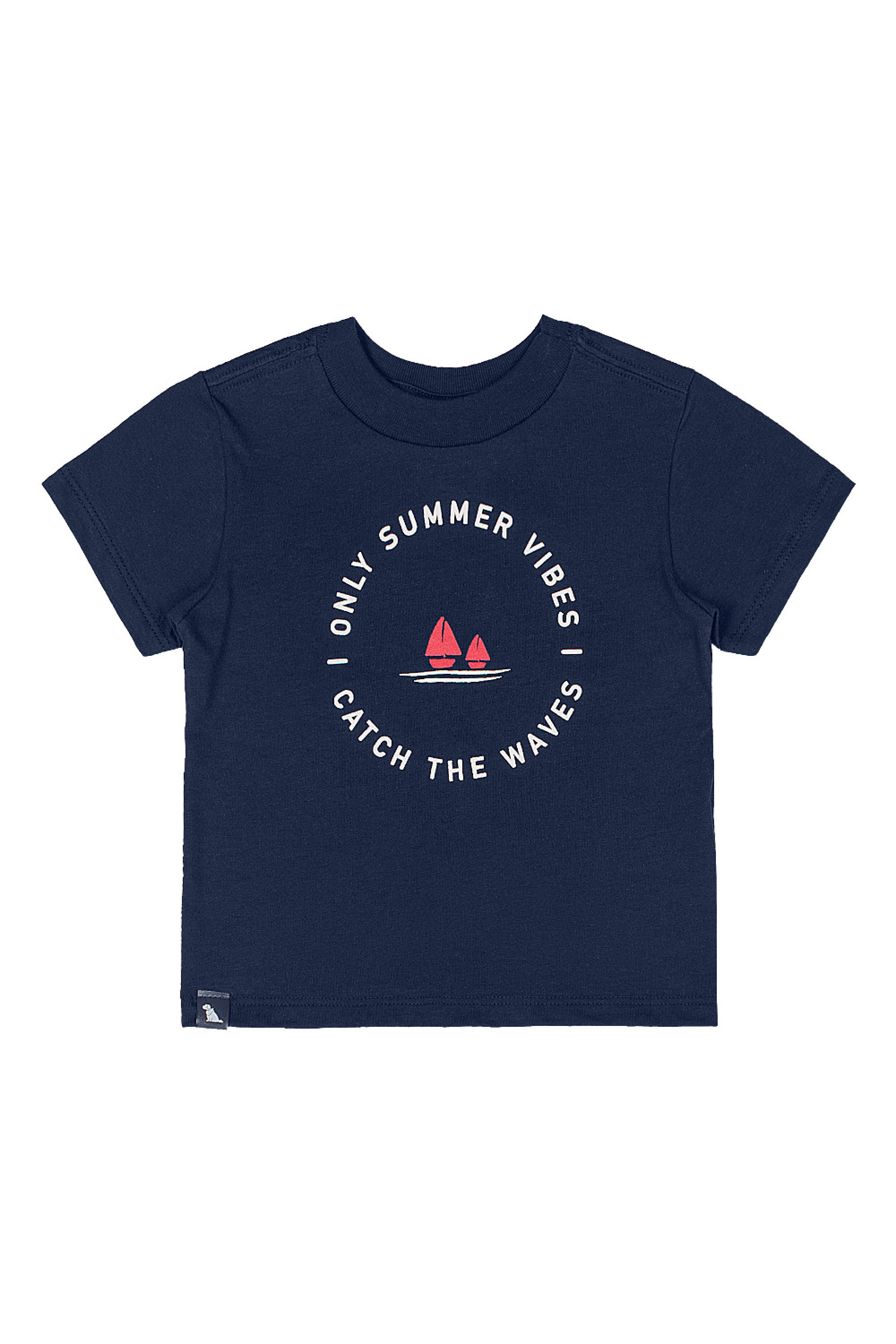 Conjunto Camiseta e Bermuda Microfibra Bebê Menino (Azul Marinho) Quimby - Imagem 27